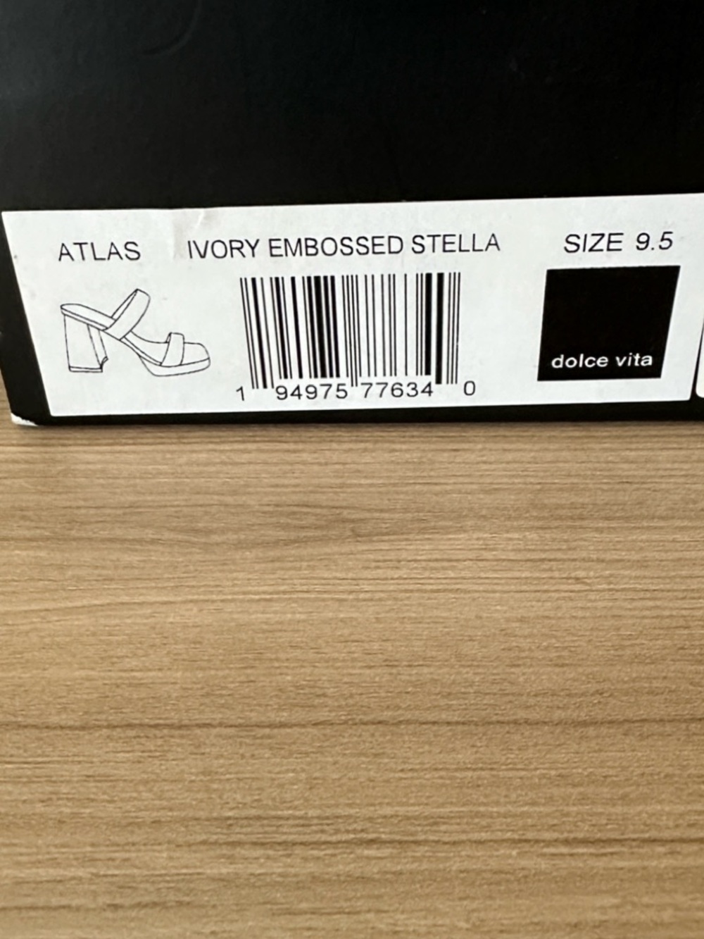Dolce Vita Atlas Heeled Sandal - Ivory
Embossed Stella - Picture 9 of 9